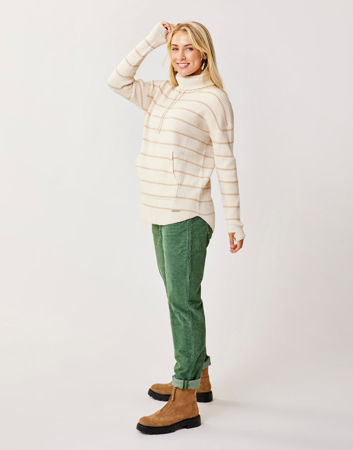 Rockvale Sweater: Birch Mini Stripe