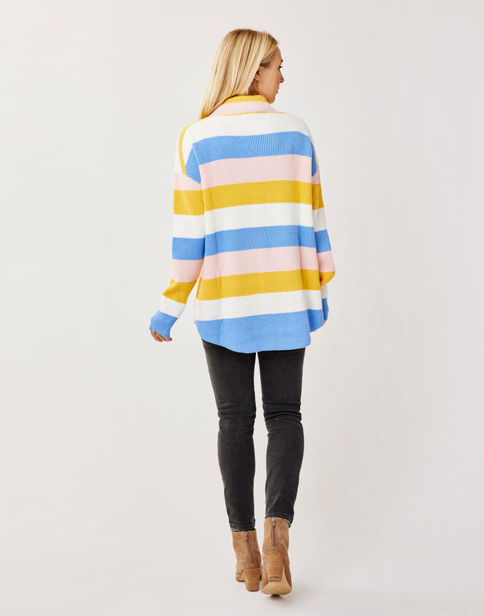 Rockvale Sweater: Sunshine Rugby Stripe