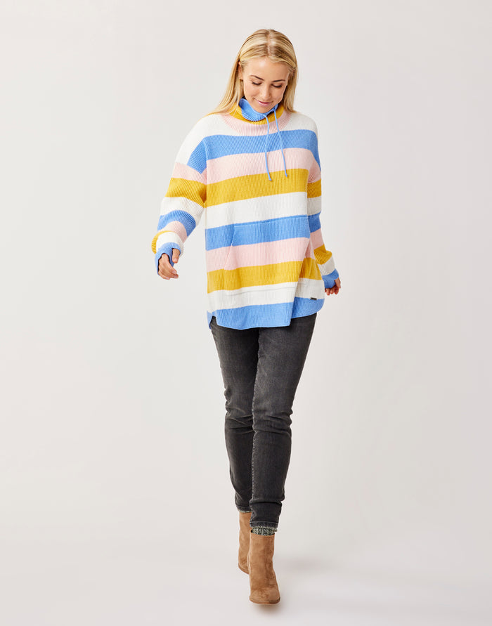 Rockvale Sweater: Sunshine Rugby Stripe