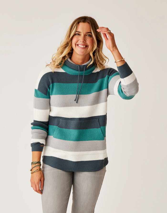 Rockvale Sweater: Wave Rugby Stripe