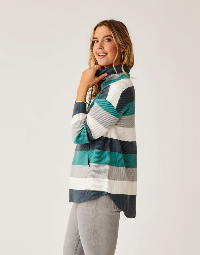 Rockvale Sweater: Wave Rugby Stripe