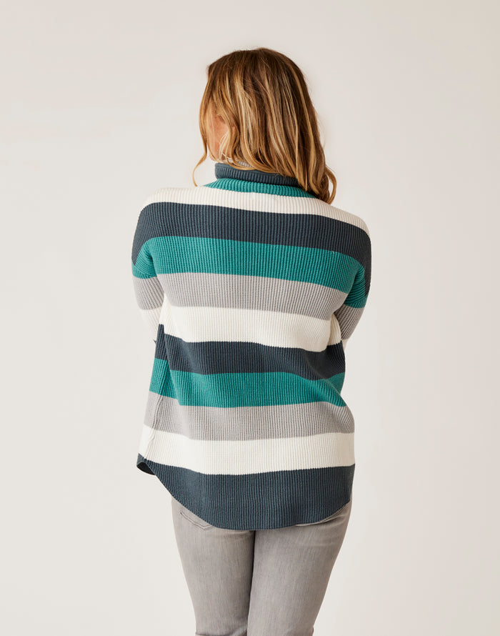 Rockvale Sweater: Wave Rugby Stripe