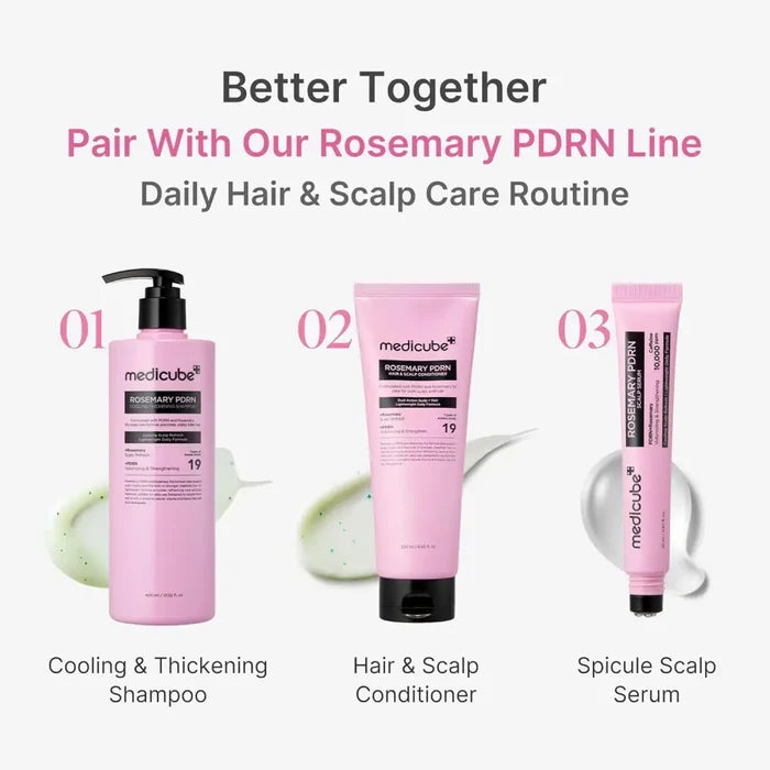 Rosemary PDRN Cooling Thickening Shampoo - Hair Care Medicube