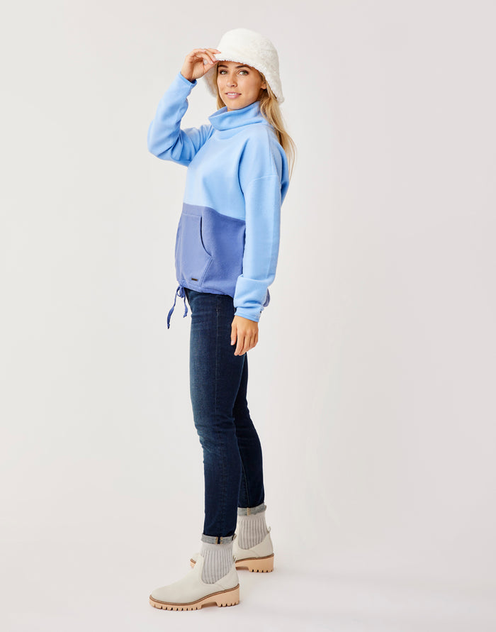Rowayton Colorblock Cowl: Peri w. Coastal