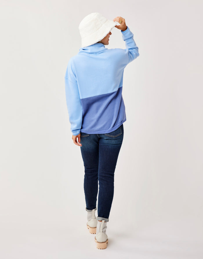 Rowayton Colorblock Cowl: Peri w. Coastal