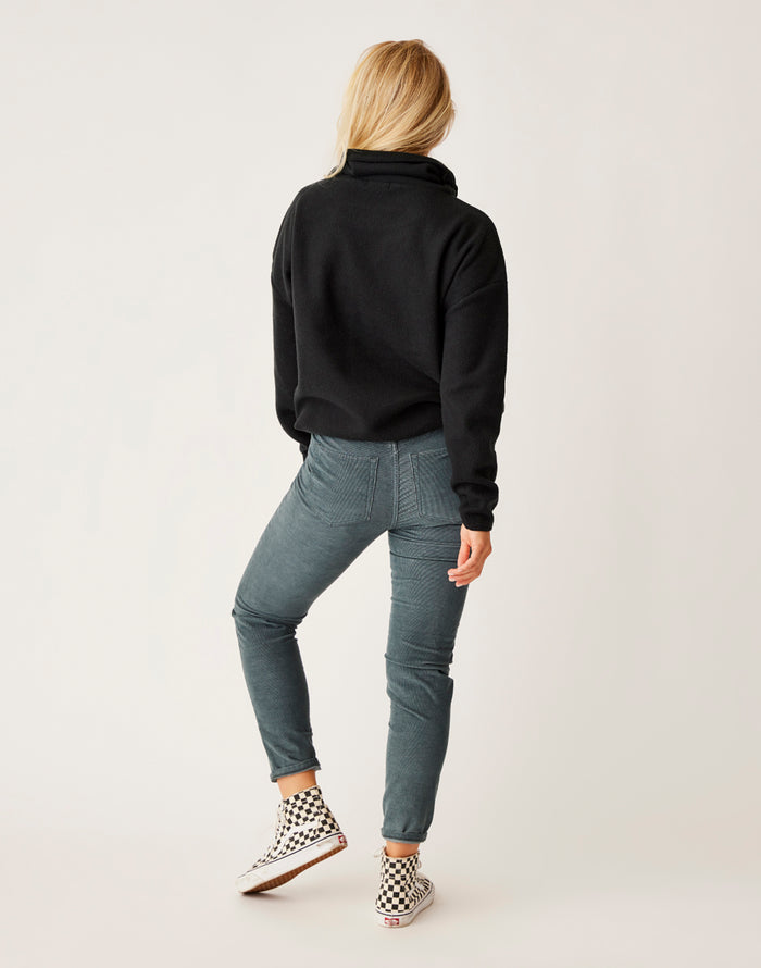 Rowayton Cowl Neck: Black - FINAL SALE