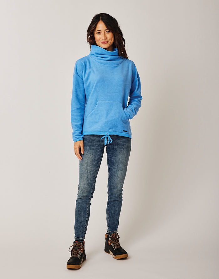 Rowayton Cowl Neck: Bluebay - FINAL SALE