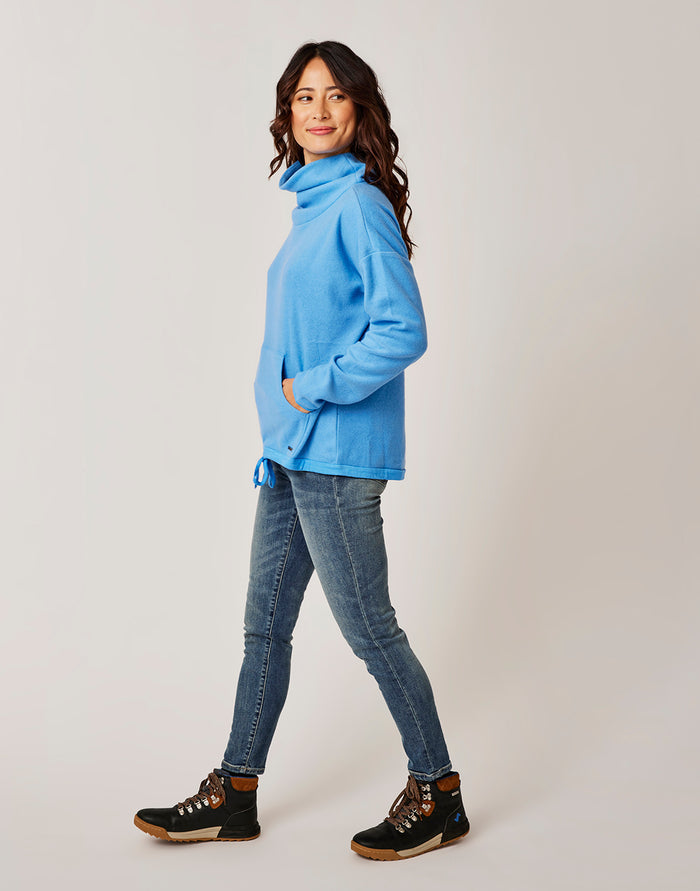 Rowayton Cowl Neck: Bluebay - FINAL SALE