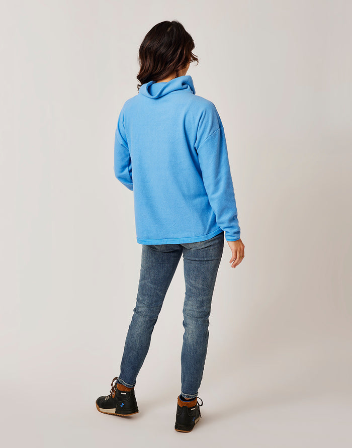 Rowayton Cowl Neck: Bluebay - FINAL SALE