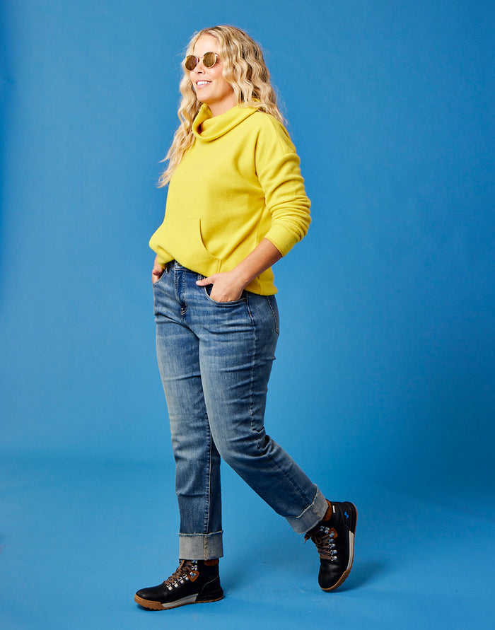 Rowayton Cowl Neck: Mustard - FINAL SALE