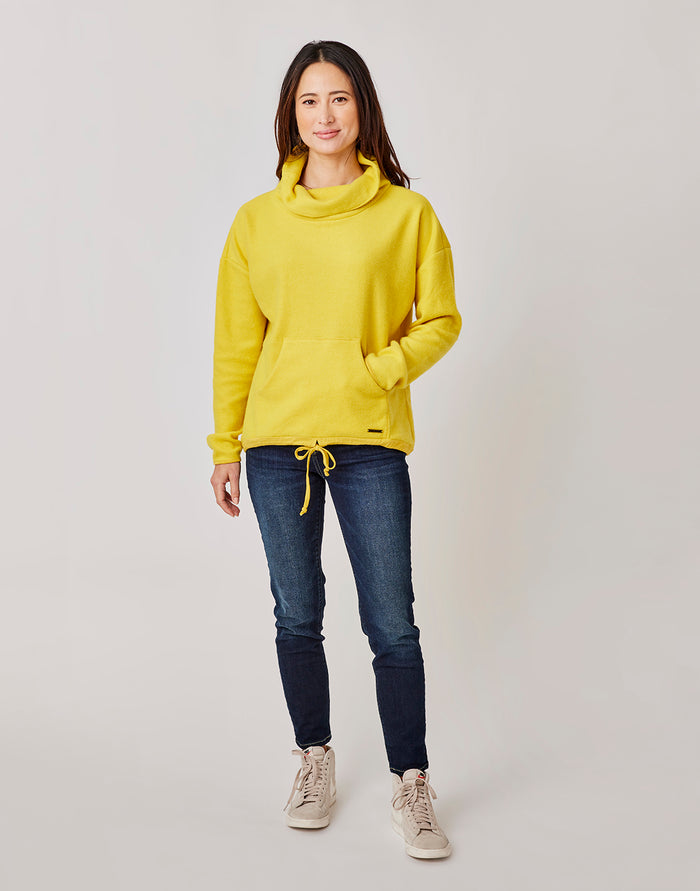 Rowayton Cowl Neck: Mustard - FINAL SALE