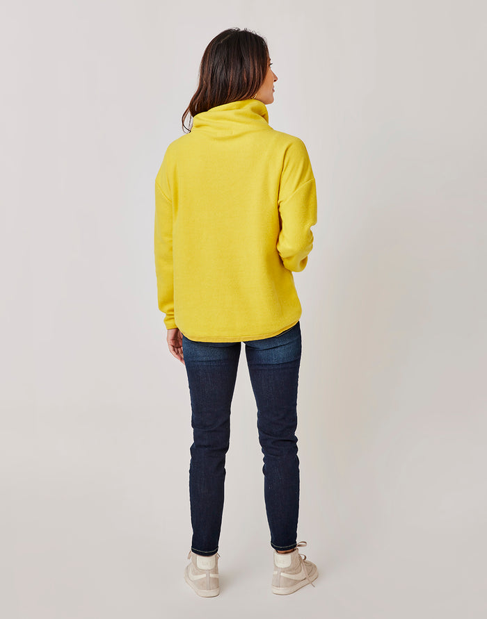 Rowayton Cowl Neck: Mustard - FINAL SALE