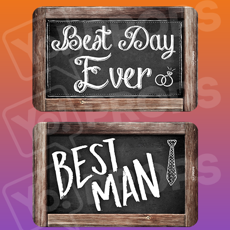 Rustic Wedding Prop – Best Day Ever / Best Man