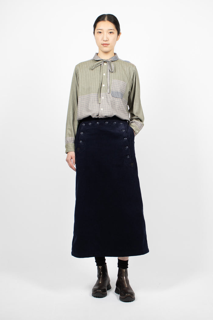 Sailor Skirt Navy Corduroy