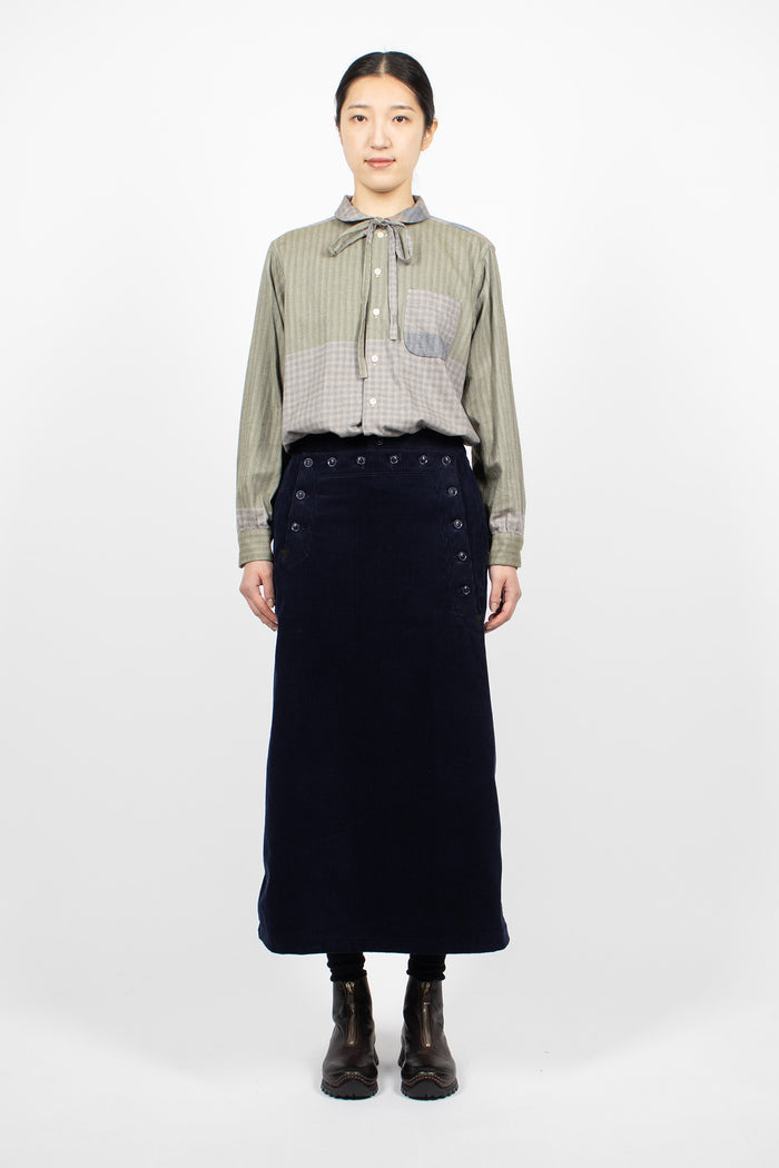 Sailor Skirt Navy Corduroy