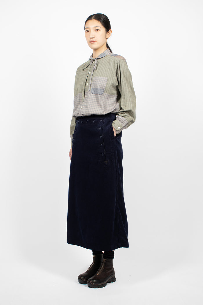 Sailor Skirt Navy Corduroy