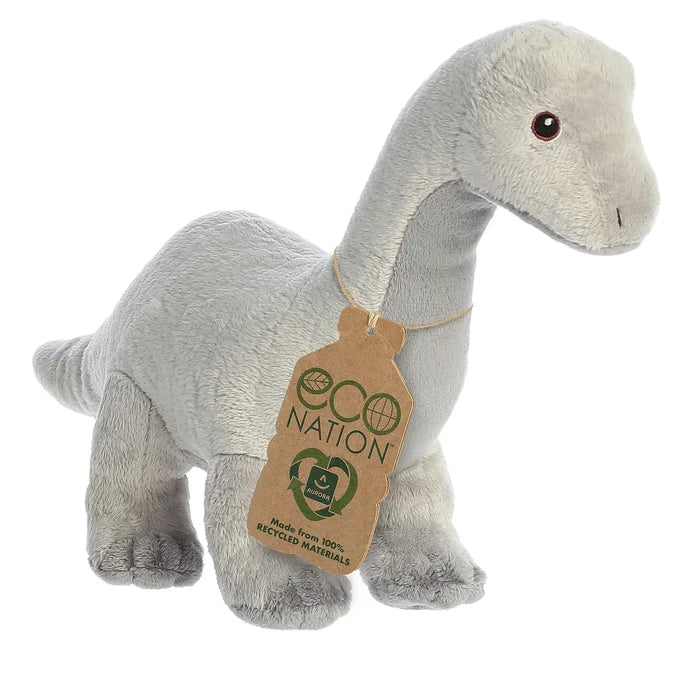 "Sale" Aurora ECO Nation - Brachiosaurus Grey Dinosaur Dino Plush Toy 35105