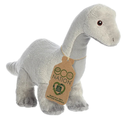 "Sale" Aurora ECO Nation - Brachiosaurus Grey Dinosaur Dino Plush Toy 35105
