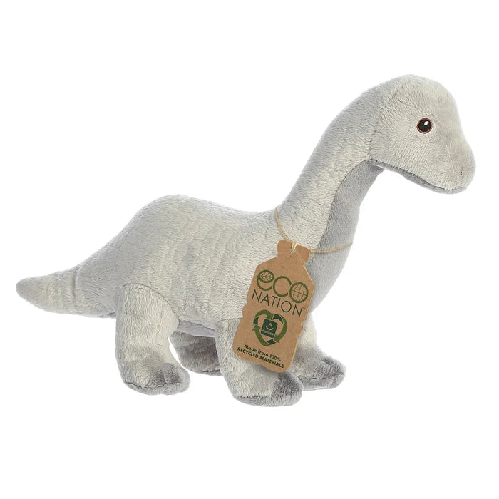 "Sale" Aurora ECO Nation - Brachiosaurus Grey Dinosaur Dino Plush Toy 35105