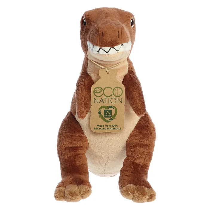 "Sale" Aurora ECO Nation - T-Rex Brown Dinosaur Dino Plush Toy 35102