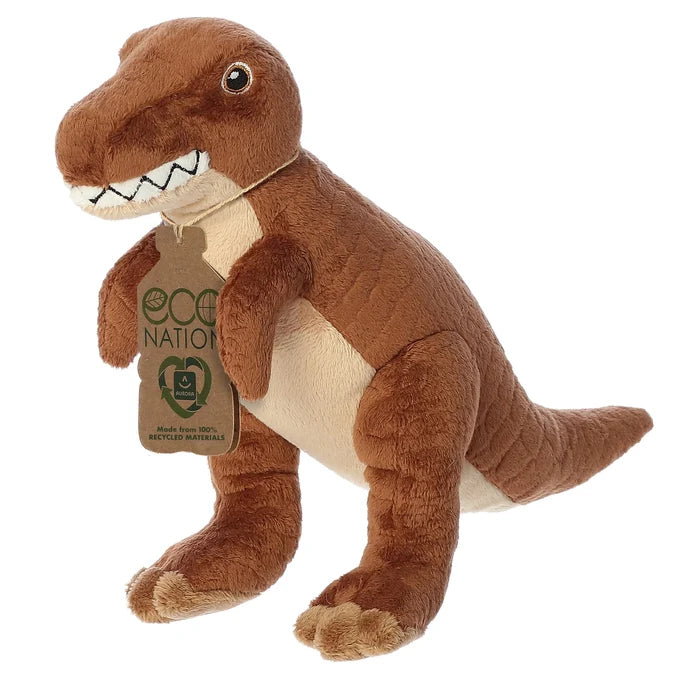 "Sale" Aurora ECO Nation - T-Rex Brown Dinosaur Dino Plush Toy 35102