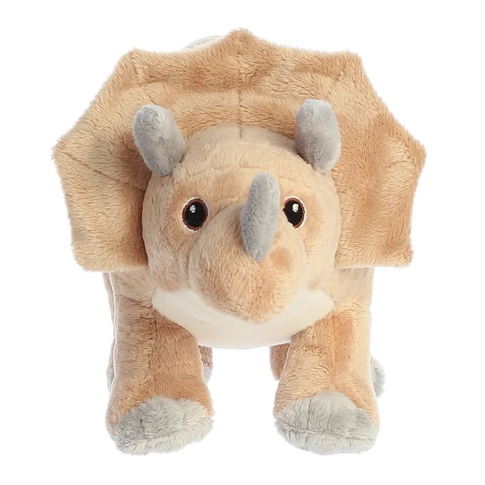 "Sale" Aurora ECO Nation - Triceratops Brown Dinosaur Dino Plush Toy 35103