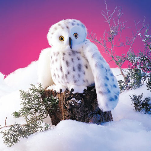 "Sale" Folkmanis - Snowy Owl Puppet Plushie 2236