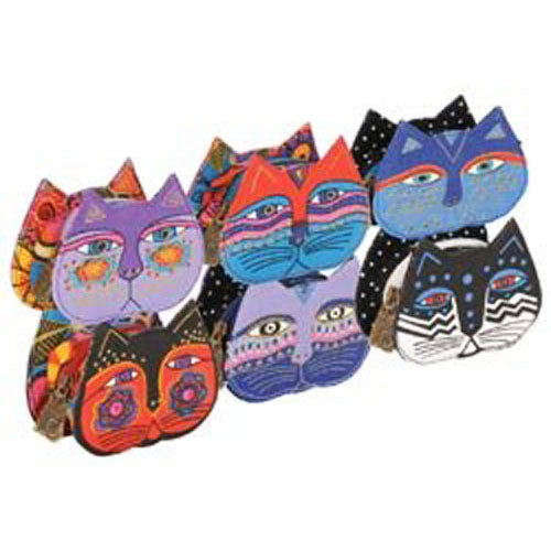 "Sale" Laurel Burch - Feline Face Coin Bag