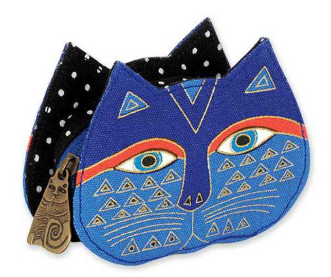 "Sale" Laurel Burch - Feline Face Coin Bag