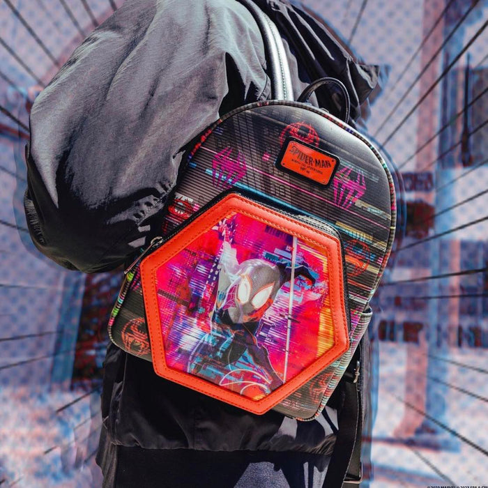 "Sale" Loungefly Marvel - Across the Spider-Verse Lenticular Spiderman Backpack MVTB0239