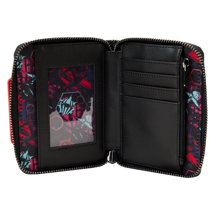 "Sale" Loungefly Marvel - Across the Spider-Verse Lenticular Spiderman Zip Around Wallet MVWA0187