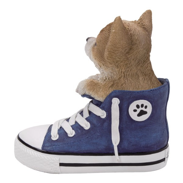 "Sale" Pacific Giftware - Shoe Pup Chihuahua Dog in Sneaker Figurine 13149