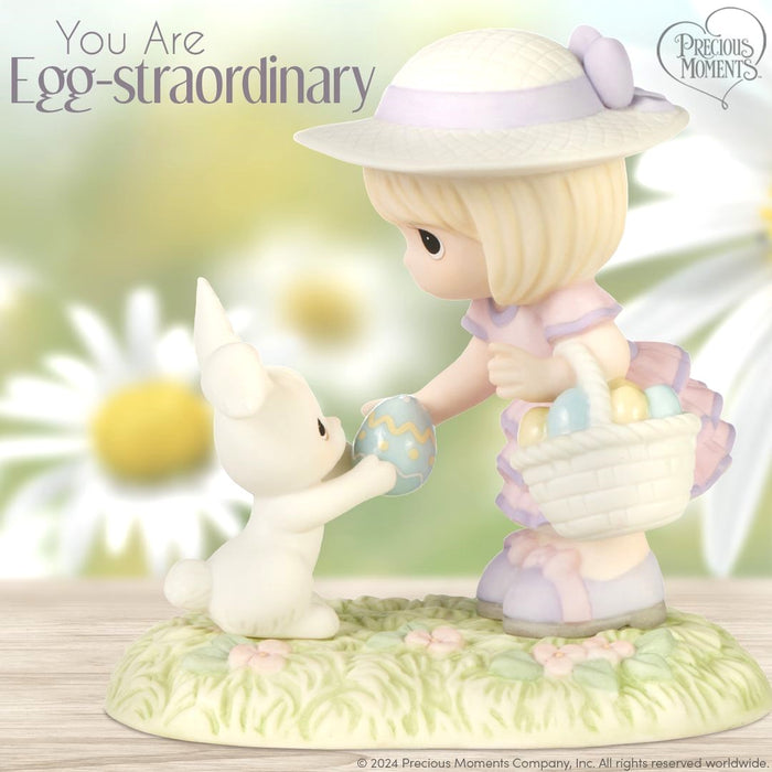 "Sale" Precious Moments - Find You Egg-Straordinary Easter Porcelain Figurine 239023
