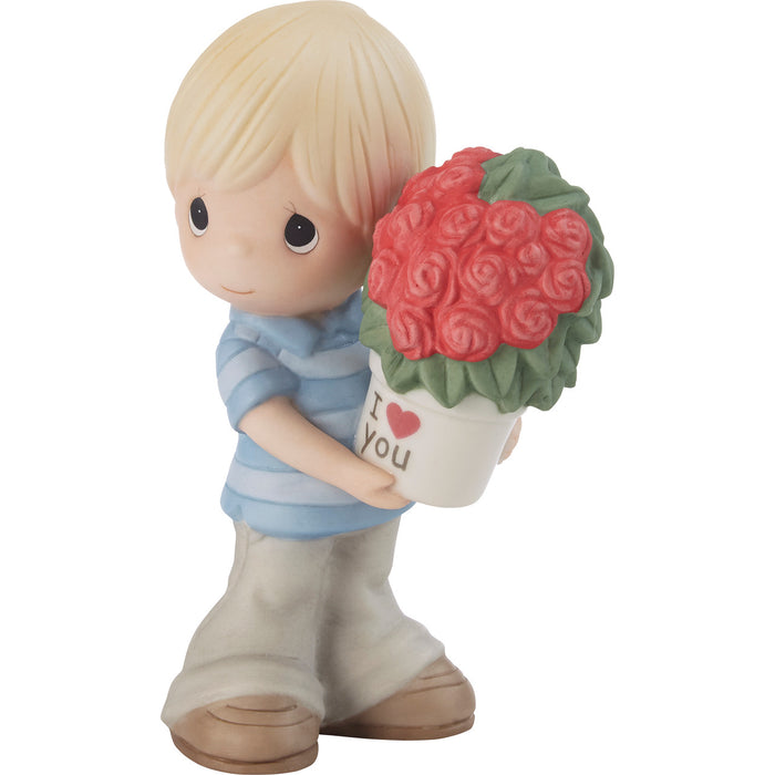 "Sale" Precious Moments - My Love For You Continues To Grow Boy Porcelain Figurine 212002