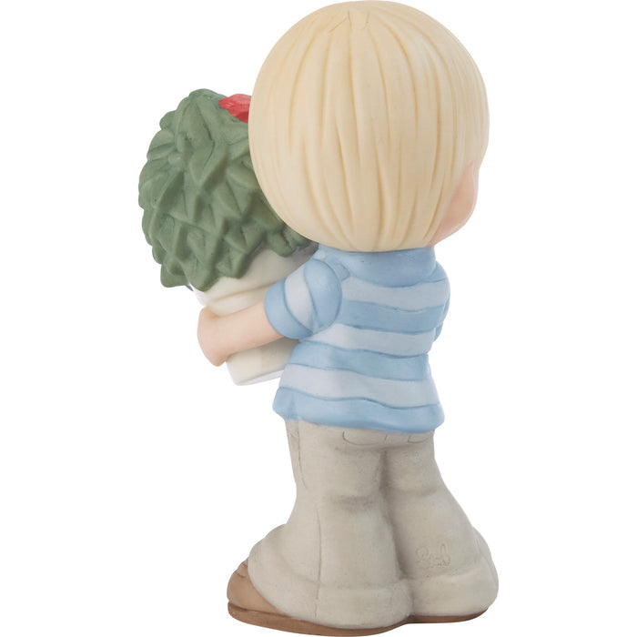 "Sale" Precious Moments - My Love For You Continues To Grow Boy Porcelain Figurine 212002