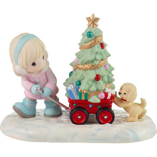 "Sale" Precious Moments - Share The Magic of Christmas Porcelain Figurine 231041