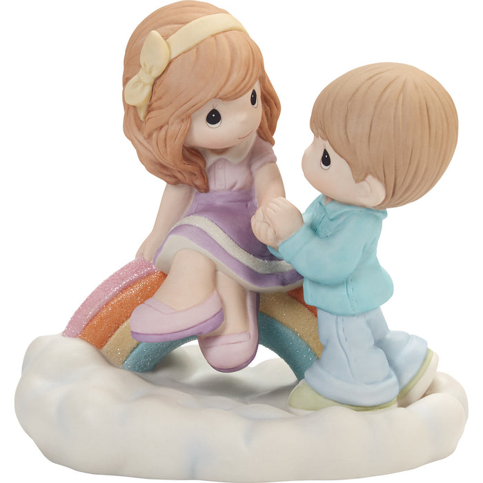 "Sale" Precious Moments - You're My Rainbow Amoung The Clouds Figurine 202004