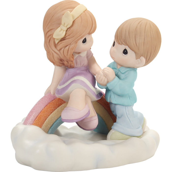 "Sale" Precious Moments - You're My Rainbow Amoung The Clouds Figurine 202004