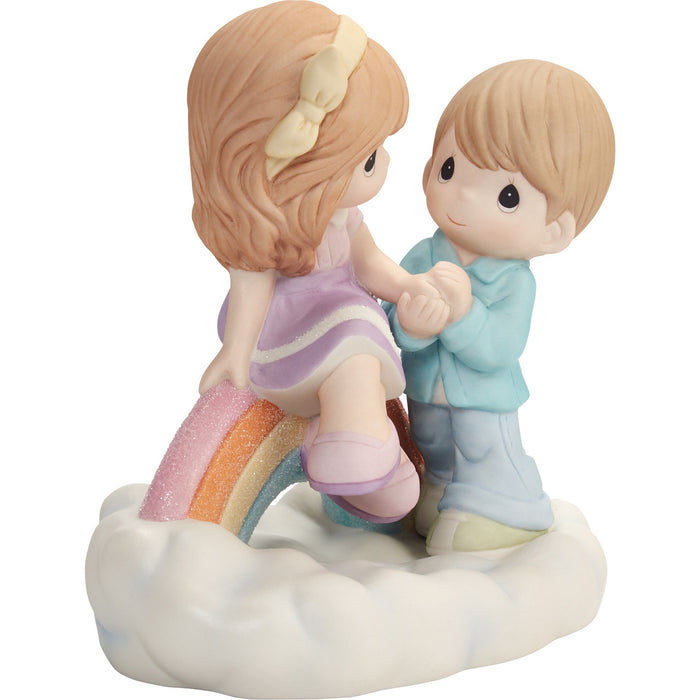"Sale" Precious Moments - You're My Rainbow Amoung The Clouds Figurine 202004