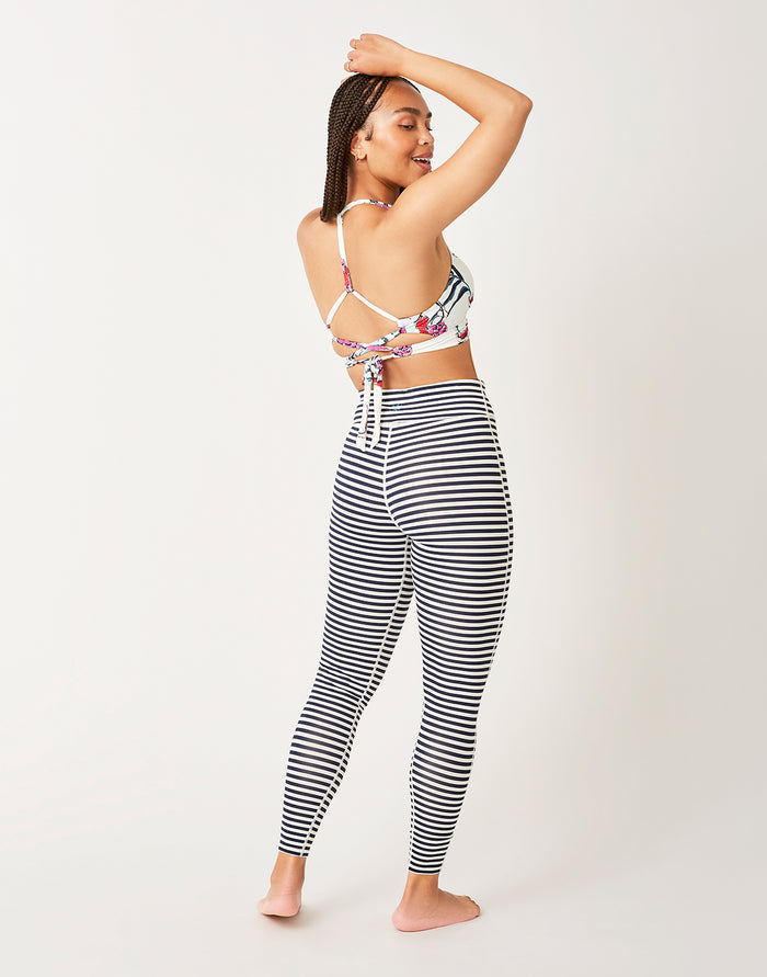 Saluda Tight: Navy Stripe - FINAL SALE