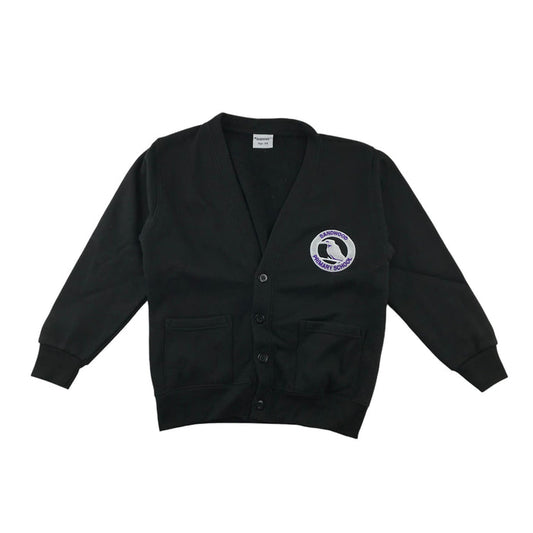 Sandwood Primary girls black jersey school cardigan
