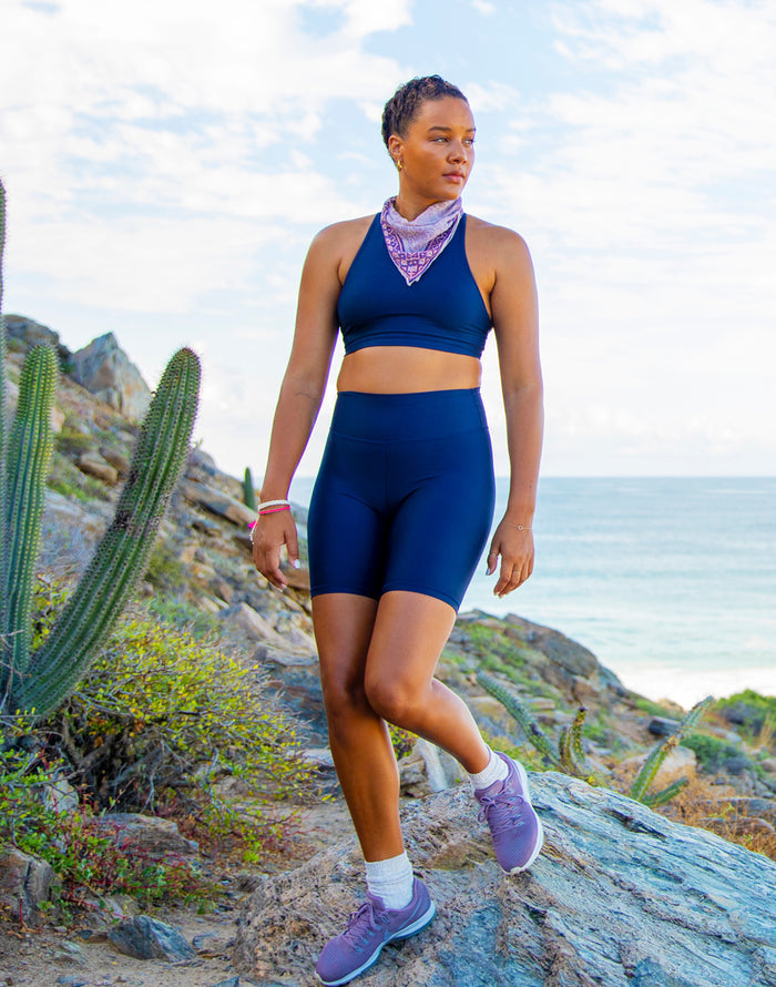 Sanitas Compression Top: Navy - FINAL SALE