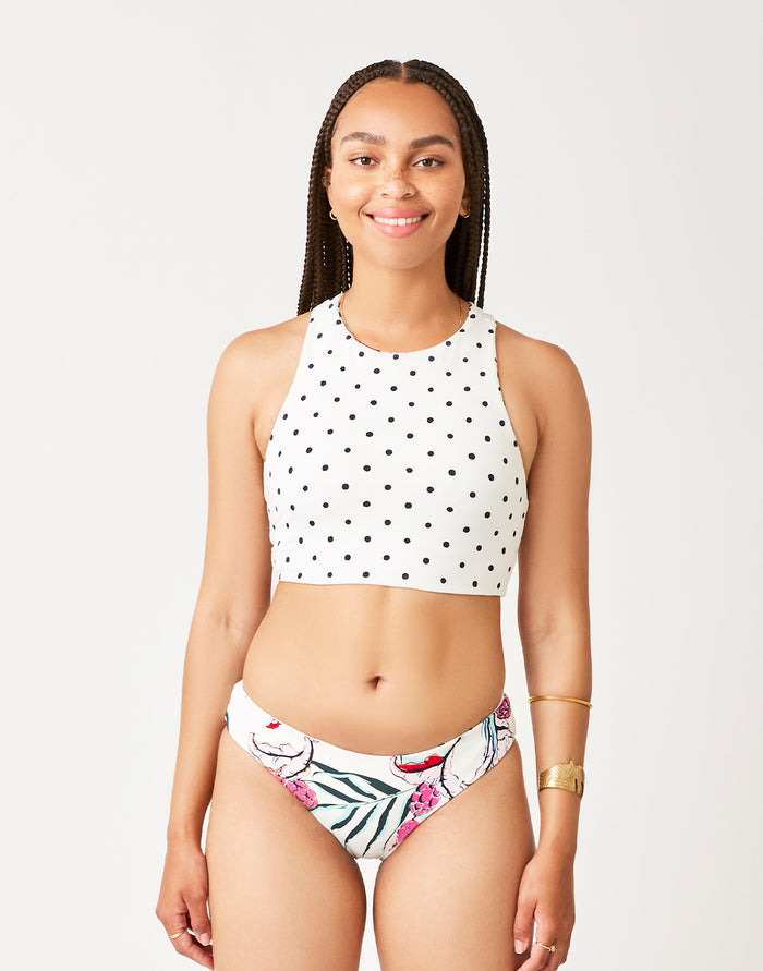 Sanitas Reversible Bottom: Botanical/Cloud Polka Dot - FINAL SALE