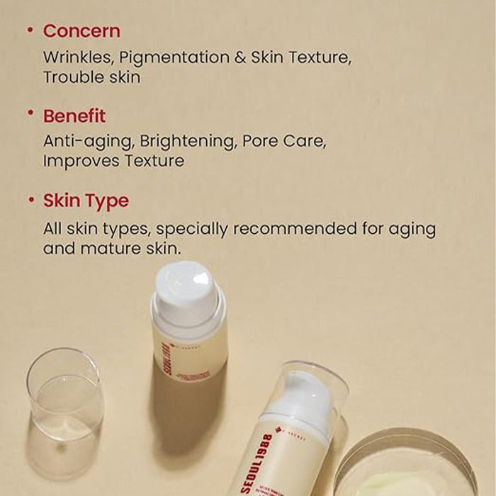 Seoul 1988 Cream - Retinal Liposome 1% + Fermented Rice 50ml - Beauty Tribe