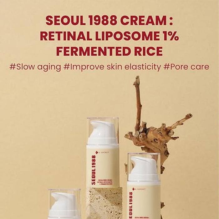 Seoul 1988 Cream - Retinal Liposome 1% + Fermented Rice 50ml - Beauty Tribe