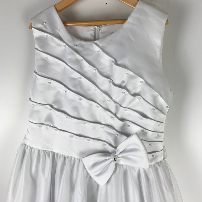 Sevva 10-11 years white gems tulle formal dress