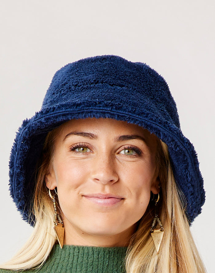 Sherpa Bucket Hat: Navy - FINAL SALE