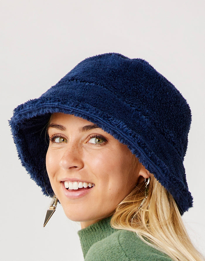 Sherpa Bucket Hat: Navy - FINAL SALE