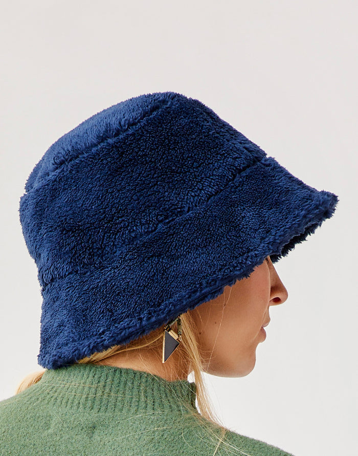 Sherpa Bucket Hat: Navy - FINAL SALE