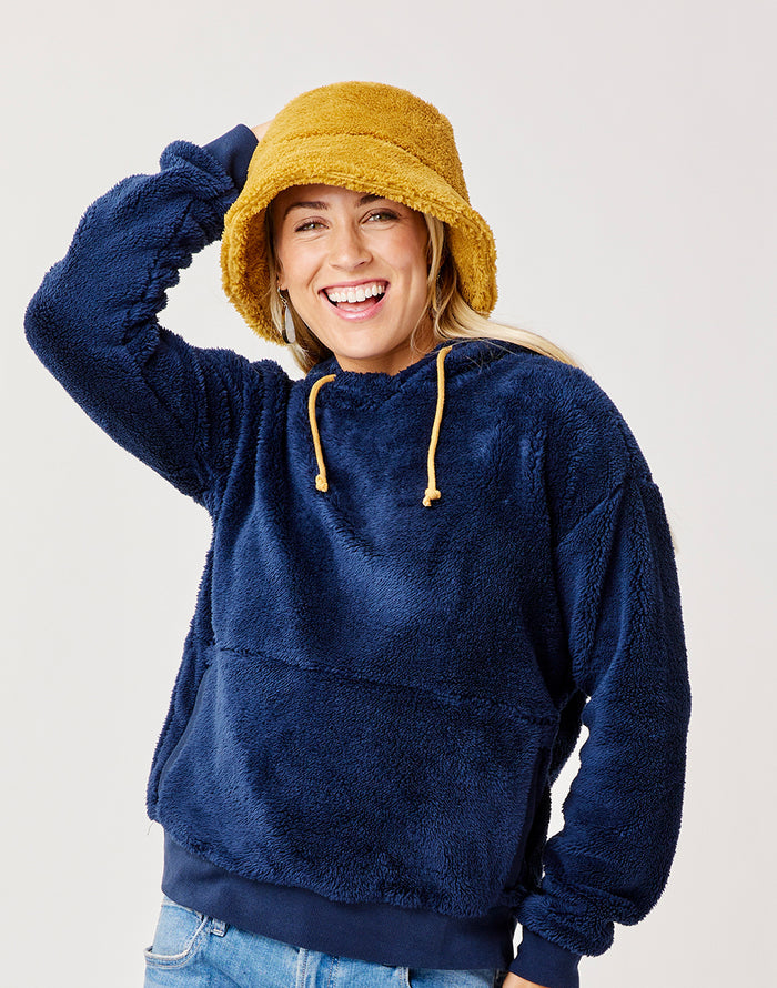 Sherpa Bucket Hat: Wood - FINAL SALE